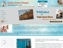 Tablet Screenshot of kedarguesthouse.com